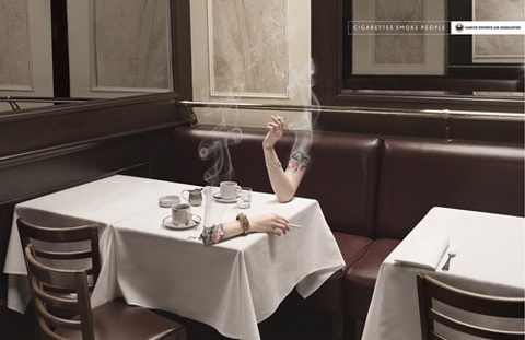 Anti-Smoking - Cigarettes smoke people.